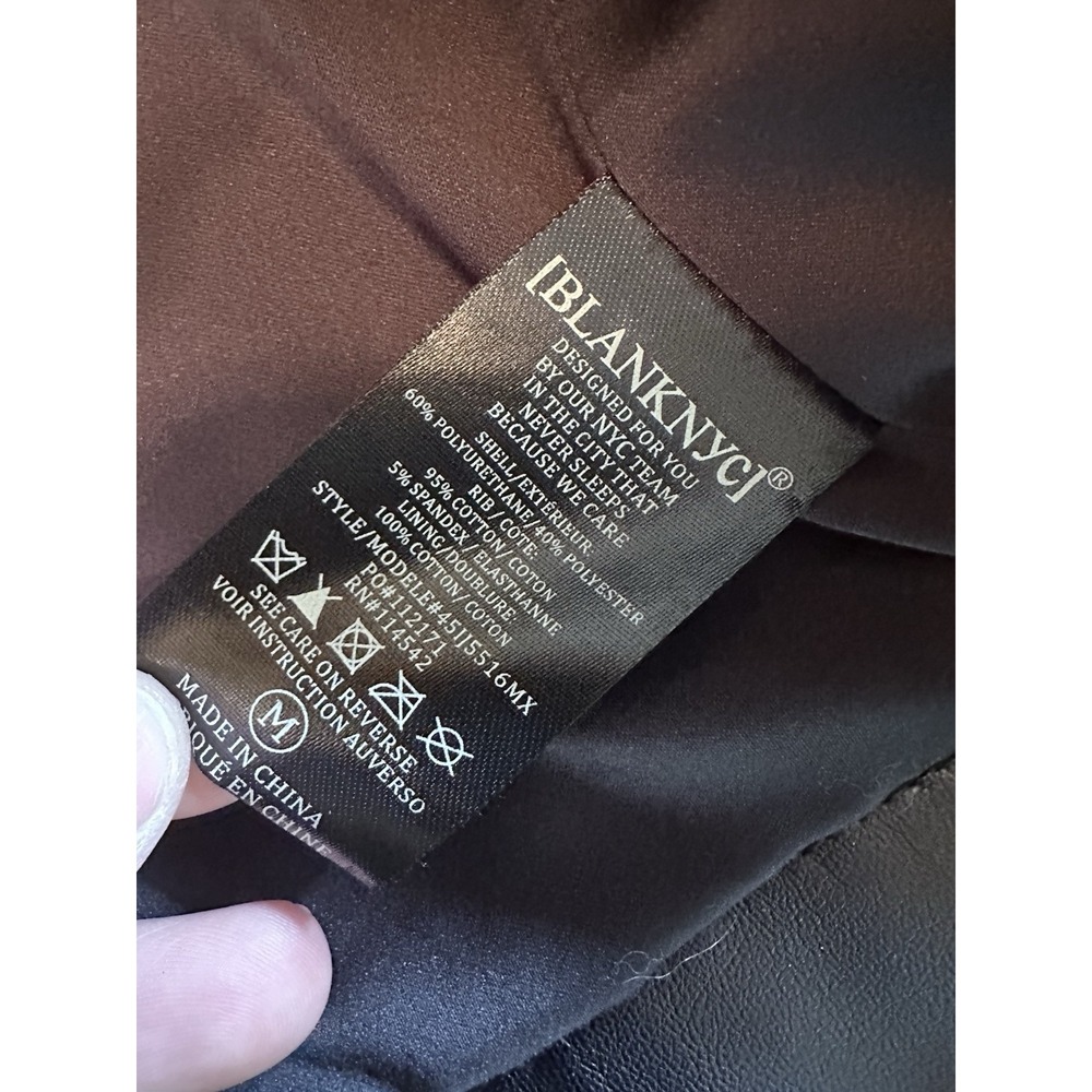 BLANK NYC Women's Black Moto Faux Leather Jacket Size M NWOT. *101 - Picture 15 of 16